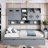All-in-one Wooden Daybed With 2 Drawers, Cabinets And Shelves-658841840-658841841