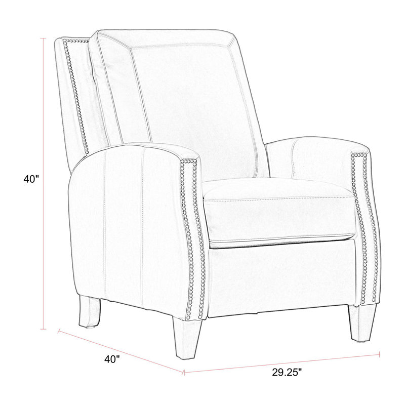 Molucca Manual Pushback Recliner, Chestnut Charm