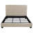 Oatmeal Upholstered Eastern Panel Bed