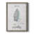 Toile avec cadre gris
