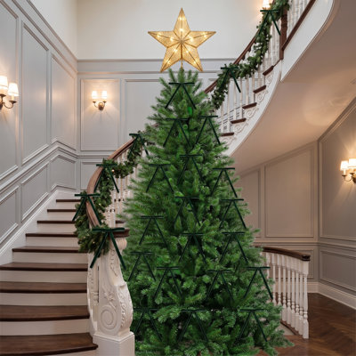 Ensemble de 48 nœuds décoratifs de Noël, boucles de Noël 5,1 po x 7,1 po pour arbre de Noël, couronne, guirlande et emballage cadeau