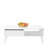 Modern Coffee Table, Diamond White, 43.3 x 16.5 x 25.6 inches | 100% Melamine Coated Particle Board, Thickness: 0.6 inches | Stylish Scandinavian Design, Perfect for Living Room or Office, Durable & Elegant-904541283