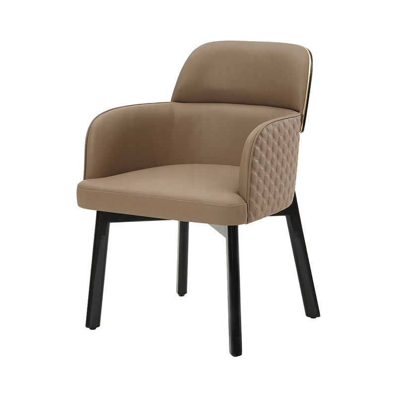 FAUTEUIL 24,4 po, LATTE ET NOIR