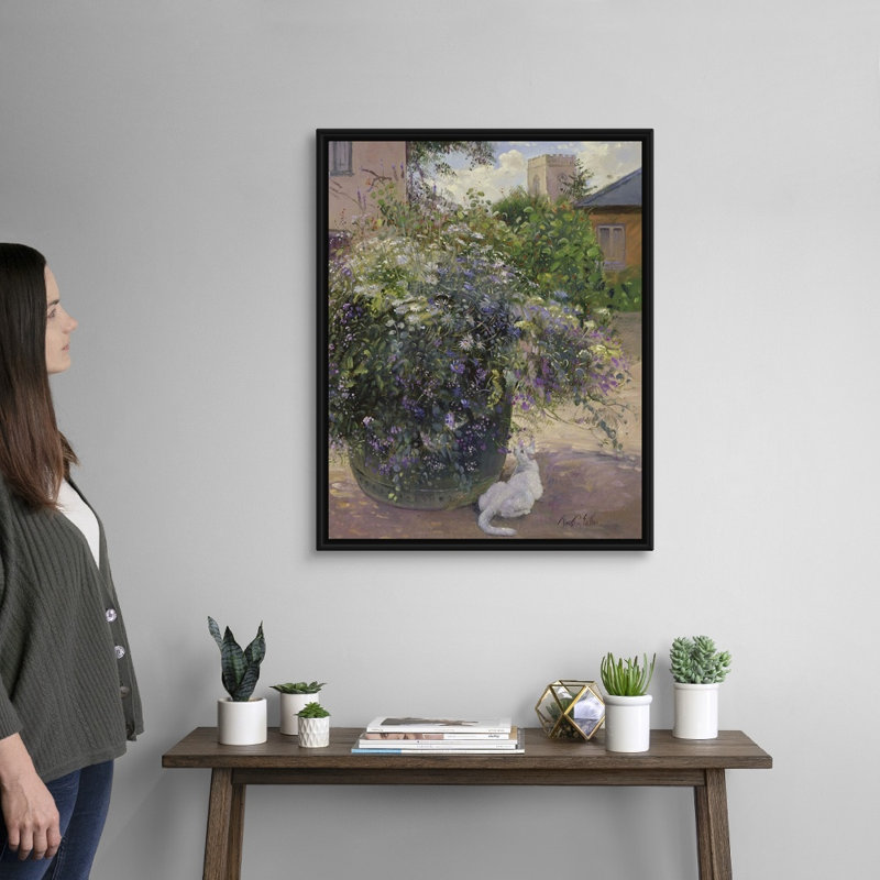 Reproduction d'art sur toile, Cadre flottant noir, H 32 po x l 26 po x P 1,75 po