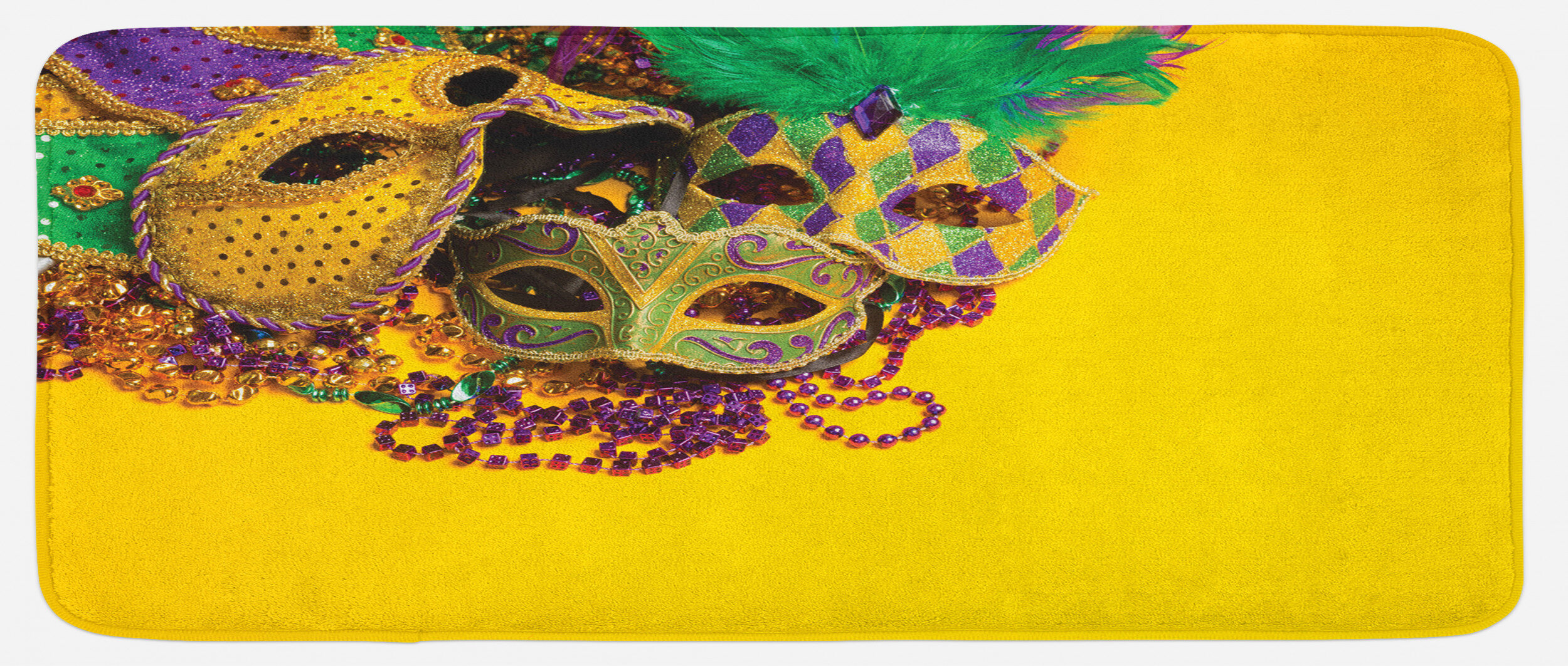 mardi gras kitchen mat