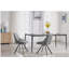 Chaise de salle à manger, chaise en tissu épais, ensemble de pieds en métal 2 pièces, gris-894191197
