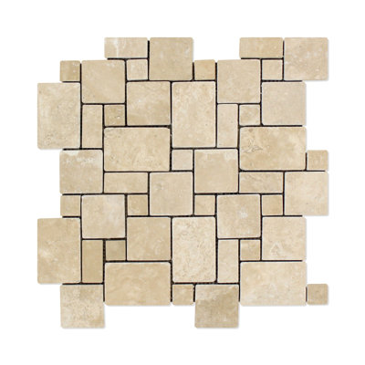 Carrelage mosaïque en travertin Versailles