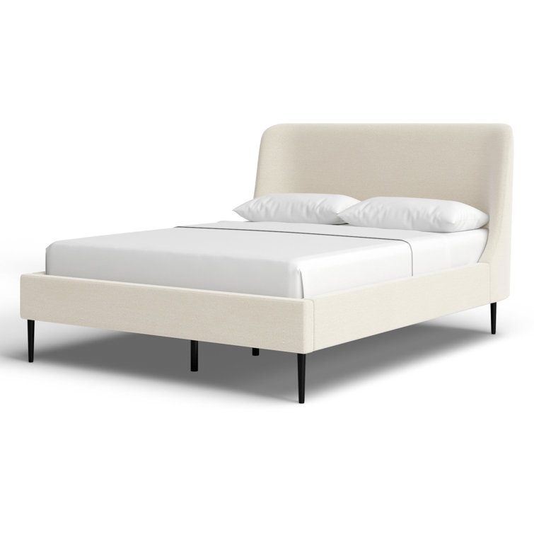 Venedy Upholstered Wingback Bed