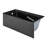 Voltaire 60" x 30" Left-Hand Drain Alcove Bathtub with Apron in Matte Black-98231303-59675711
