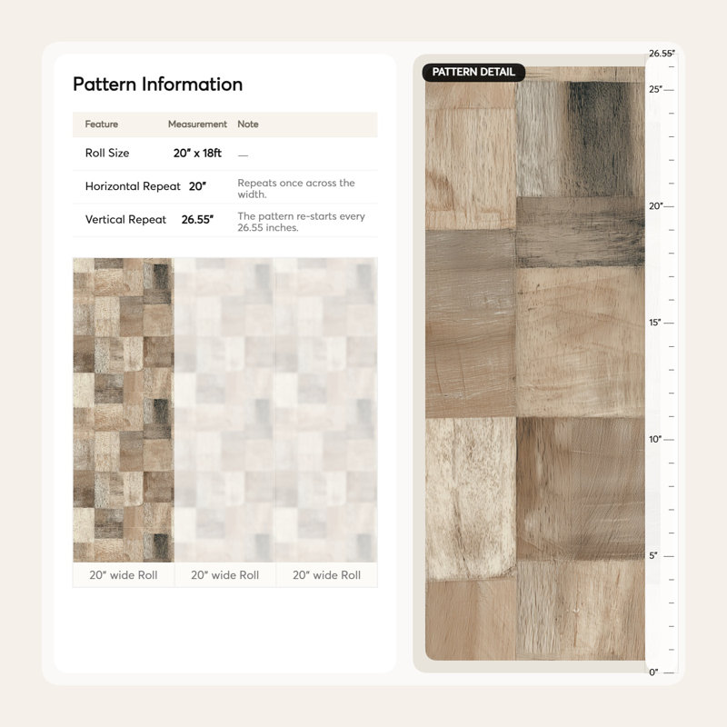 Papier peint texture bois