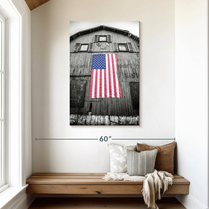 Borges Red White And Blue, 45" H x 30" W