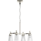Riff 30.5 in. Four-Light Chandelier