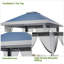 Abri de jardin escamotable 13 x 13 pi avec moustiquaire - auvent réglable en hauteur, protection contre l'eau et le soleil UPF 50+, structure en acier antirouille, installation sans outil, pour les fêtes de patio, les mariages et les repas - Comprend un sac de transport-124903841