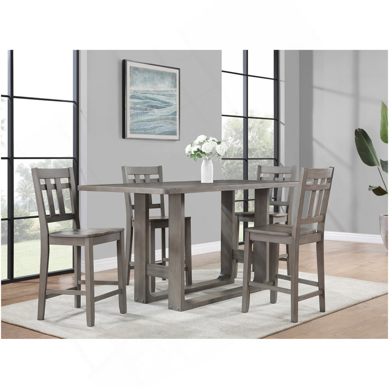 Toscana - Table de comptoir - Gris foncé