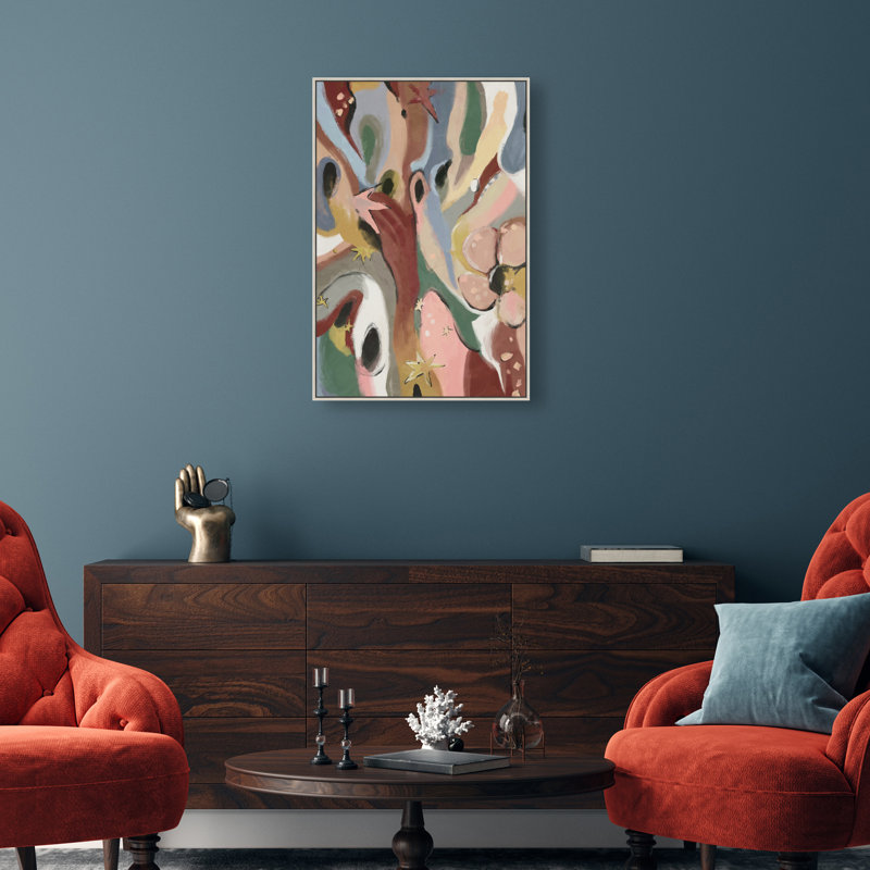 Modern Folk I Print by Oliver Gal, 37"H x 25"W, Silver Floater Frame