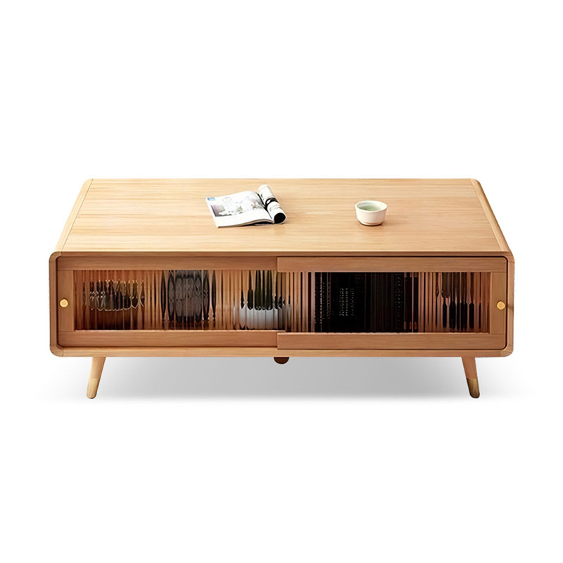 Solid + Manufactured Wood Round Coffee Table, Burlywood