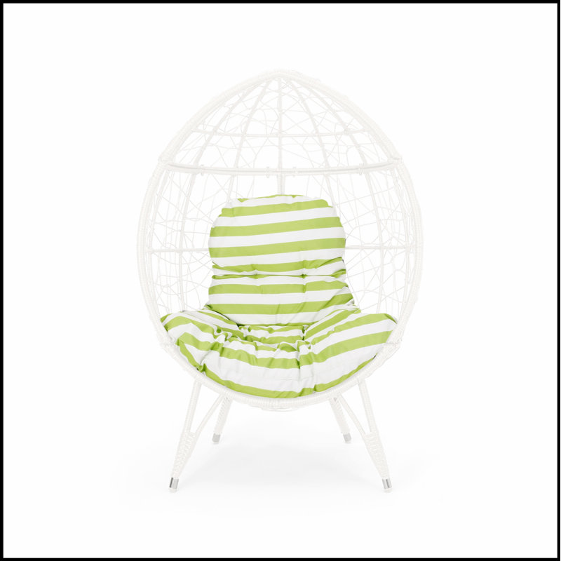 Fauteuil d'extérieur en osier de style Gianni