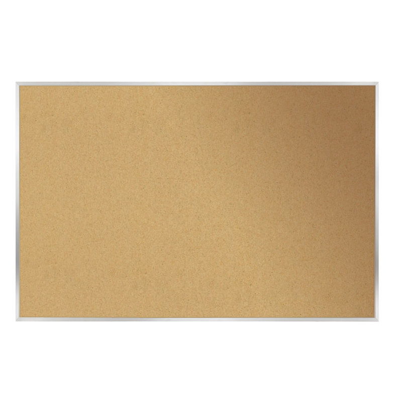 Wall Cork Bulletin Board, 48.5" H x 48.5" W x 0.57" D