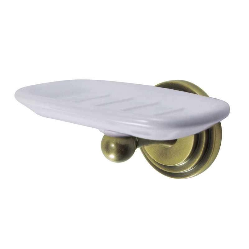 Porte-savon mural Kingston Brass Milano, Chrome poli