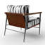 Chaise d'appoint moderne - Fauteuil Ikat Minimal-922778349