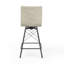 Diaw Swivel Upholstered Bar Stool with Metal Frame-62173289-62173290