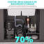 Évier de cuisine en quartz - Évier de cuisine encastré en granite blanc à double cuve (50/50) 33 po x 19 po