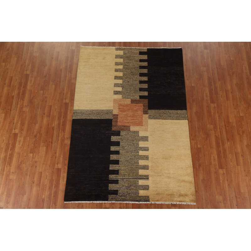 Tapis unique en laine noué à la main nouvel âge 5 pi 6 po x 8 pi Chadbourne