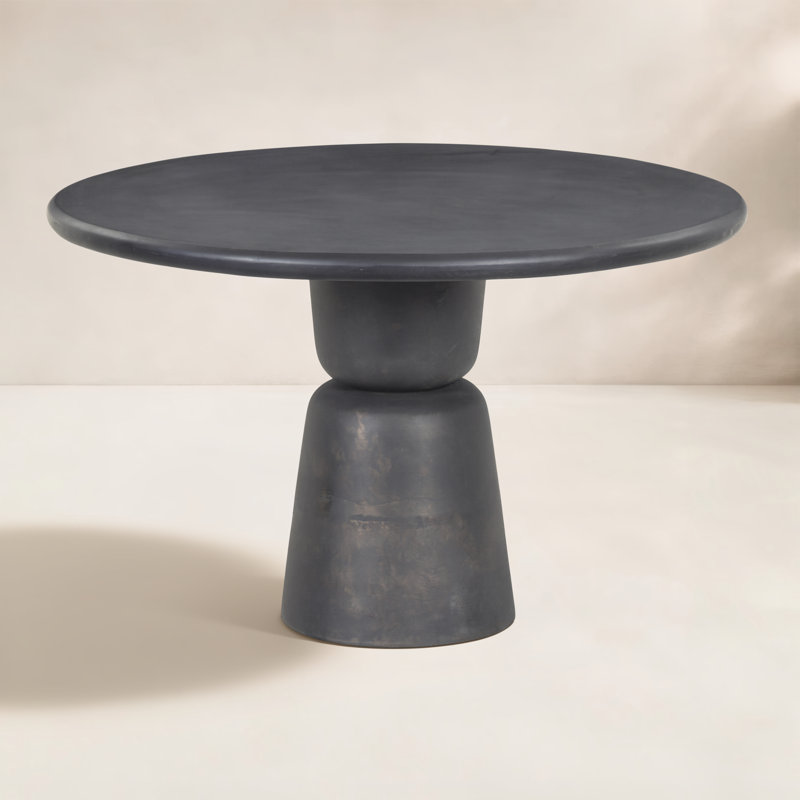 Round Metal Outdoor Dining Table , 42'' in. W 42'' in. D