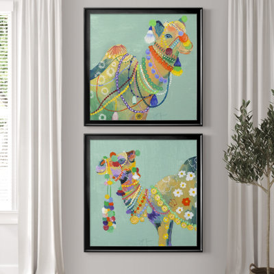Pushkar Fair I - ensemble de 2 reproductions d'art graphique