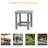 Square Outdoor Side Table , 18.7 " W 15 " D-1843975475