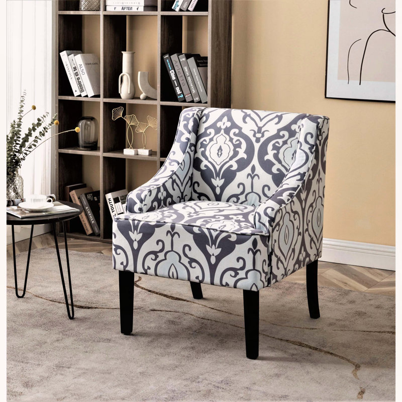 Chaise d'appoint rembourrée polyvalente avec structure en bois massif