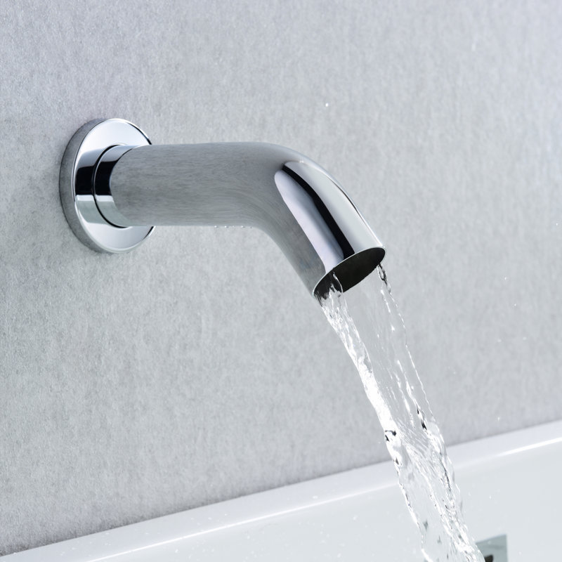 Triple Cross Handle Bathtub Faucet,Waterfall Bath Tub Faucet with Handheld Shower, Chrome
