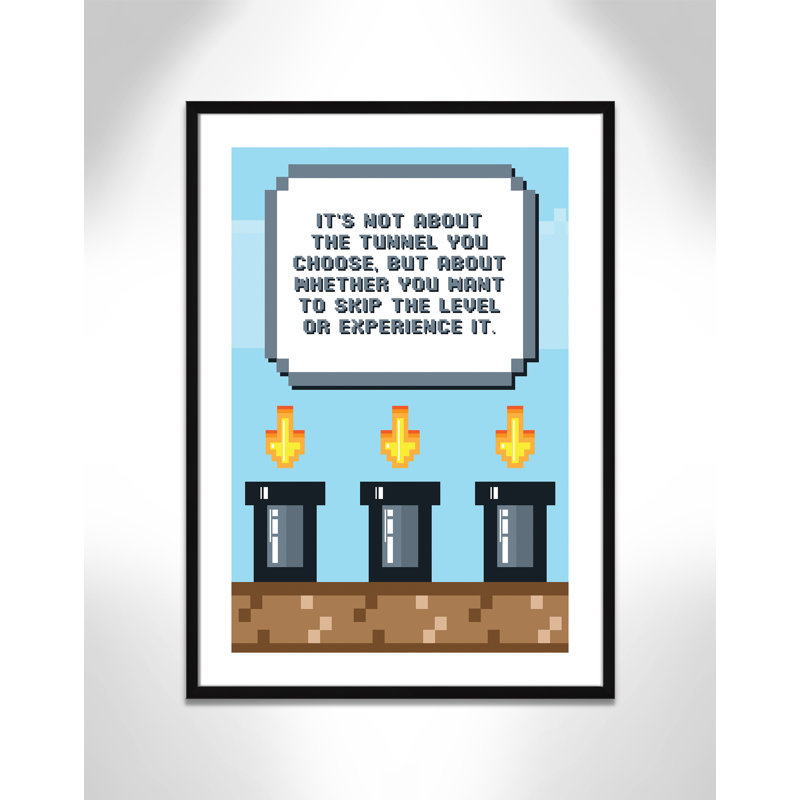 Impression sur papier de jeu expérimenté, H 35,5 po x l 25,5 po x P 1,19 po, Encadré de boîte noir