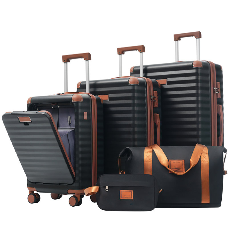 Luggage Sets 5 Piece With Front Opening