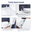 Toilette allongée deux pièces à hauteur de chaise 20,7 po, chasse simple 1,28 GPF, siège à fermeture en douceur, MaP 1000g-131241469