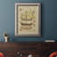 Antique Ship Plan II - reproduction d'art sur toile encadrée-186918621