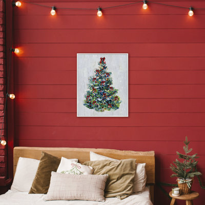 «O Christmas Tree Celebration», estampe numérique, conception de Sally Swatland