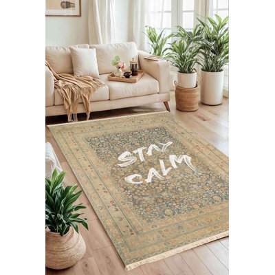 Tapis traditionnel Stay «Stay Calm»