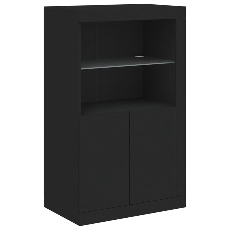 Baraa Rectangle Accent Cabinet, Black