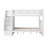 Flinn Kids Solid Wood Staircase Bunk Bed-773588849-773588920