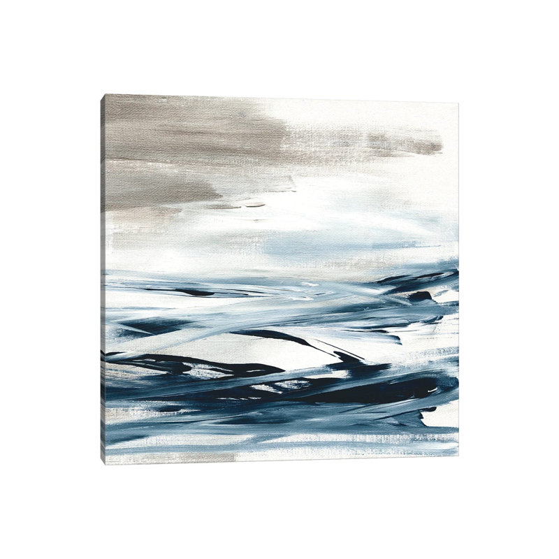 Tumultuous Indigo II by Susan Jill - Painting on Canvas, 45.72cm H x 45.72cm W x 3.81cm D, Wrapped Canvas