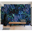 Adhésif mural botanique pelez et collez Odion - Jardin bleu nuit-106363194