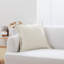 Ensemble de coussins décoratifs texturés à nervures avec insertions, beige, 18 po x 18 po-138343715-138343716