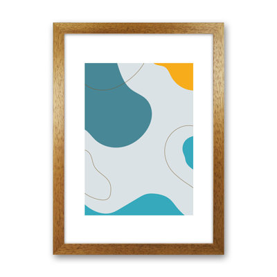 Mita Teal Abstract N16 by Pixy Paper - Print