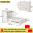 Modern Murphy Cabinet Bed,Foldable Platform Bed with Charging Station