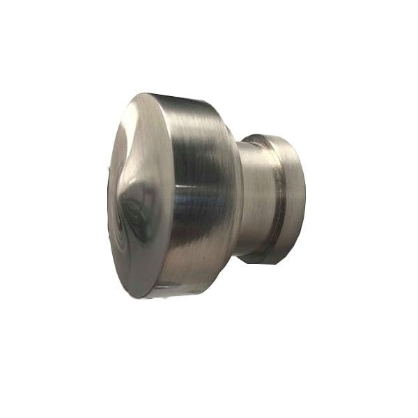 1 poignée circulaire de 13/50 po de diamètre, Nickel satiné
