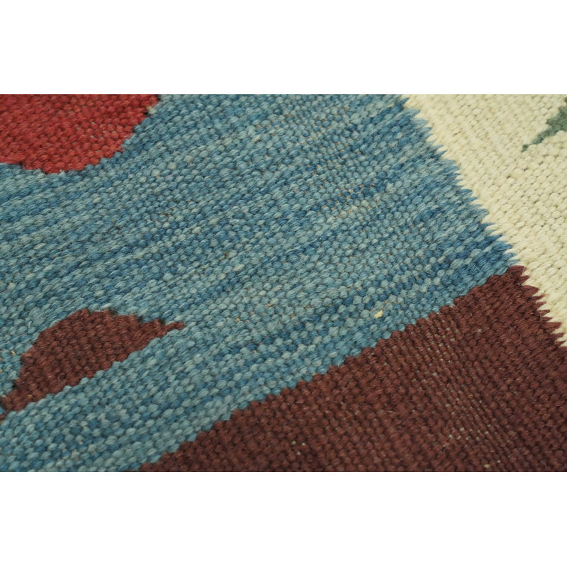 Tapis oriental coloré Kilim 5 x 12