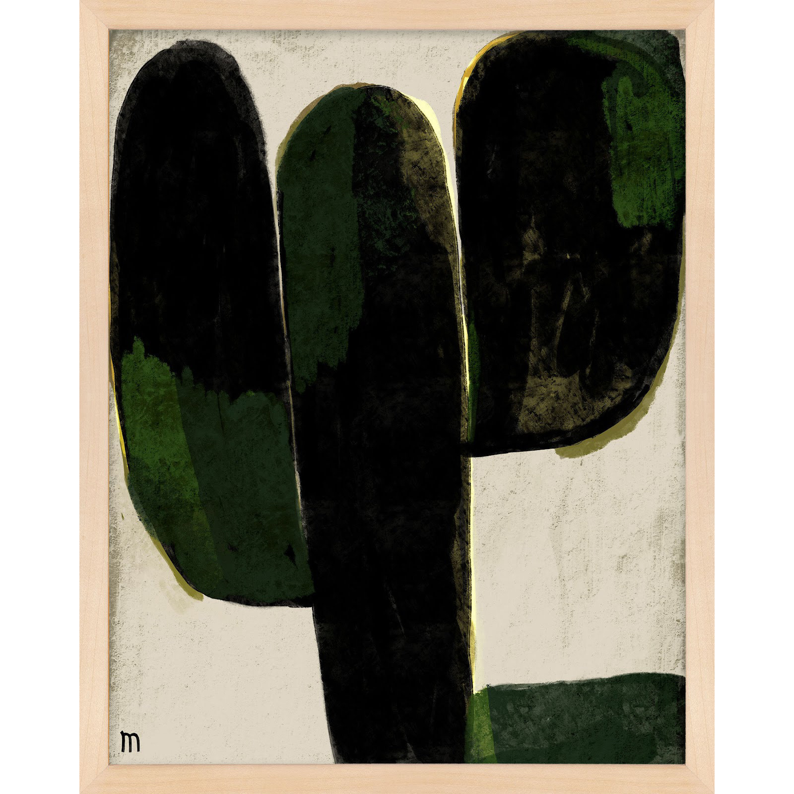 Succulent #1 by StudioM, Brown, 50" H x 40" W x 1.25" D