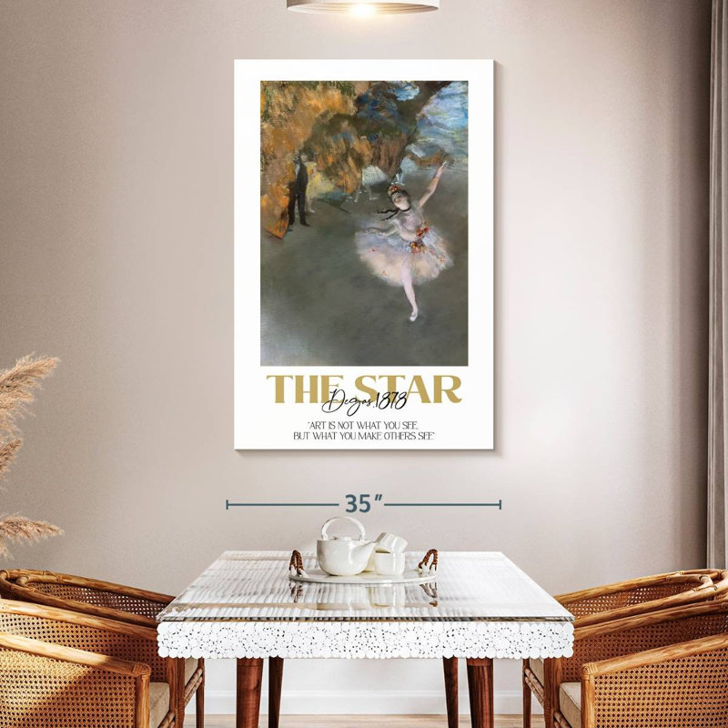 Affiche d'exposition The Star Degas, H 51 po x l 34 po