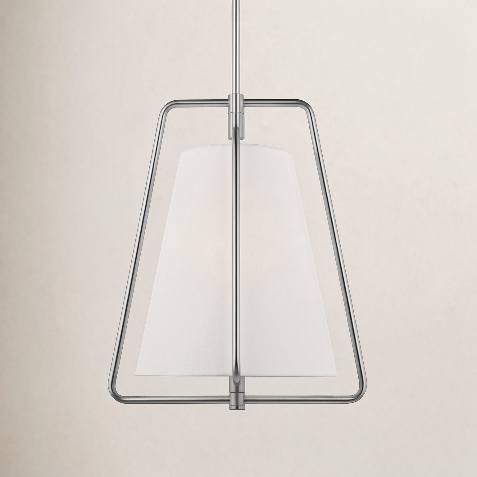 Shamar Single Light Cone Pendant, Brushed Nickel